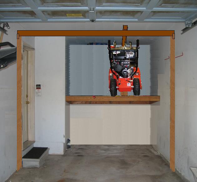 Garage Snow Blower Storage Ideas vlr.eng.br