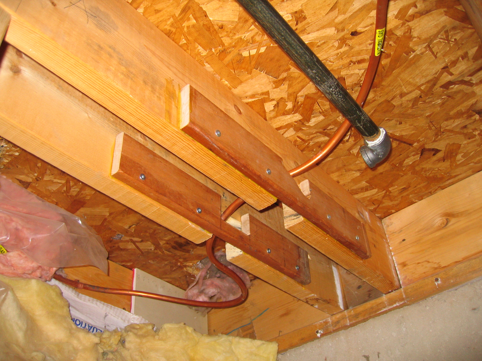 OK the natural gas has been shut off, the copper line has been disconnected, and the black line